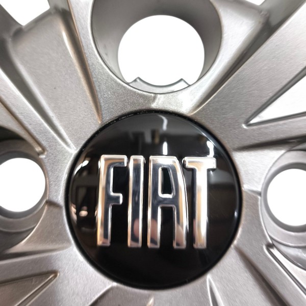 Calota Aro 16 Fiat Pulse Argo Cronos Grafite 4 Furos Cinza-escuro