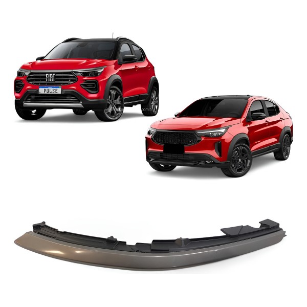 Moldura Esquerda Friso Farol Fiat Pulse Fastback 2022 A 2024 - Cinza-escuro