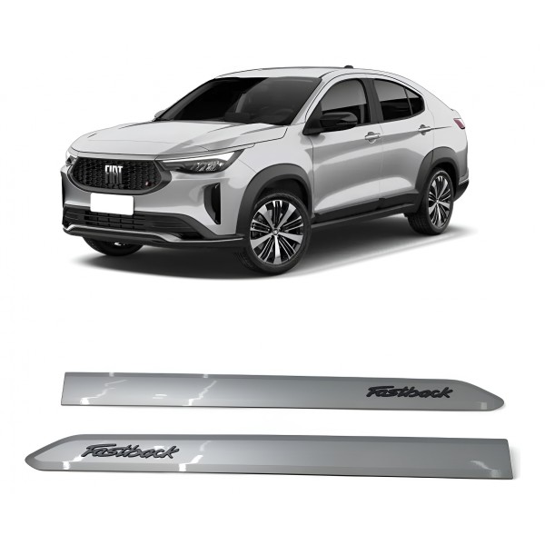 Par Friso Porta Dianteiro Fiat Fastback 2022 2023 2024 Cinza