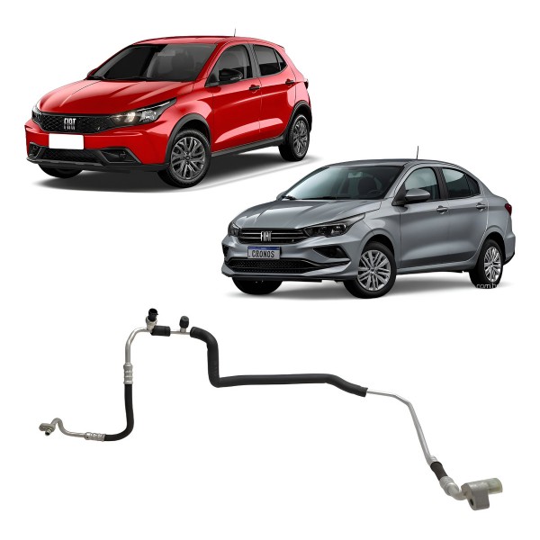 Mangueira Ar Conexão Condensador Evaporador Fiat Argo Cronos