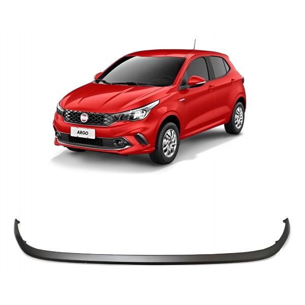 Moldura Inferior Parachoque Dianteiro Fiat Argo 2017 A 2021 Cinza-escuro Fosco