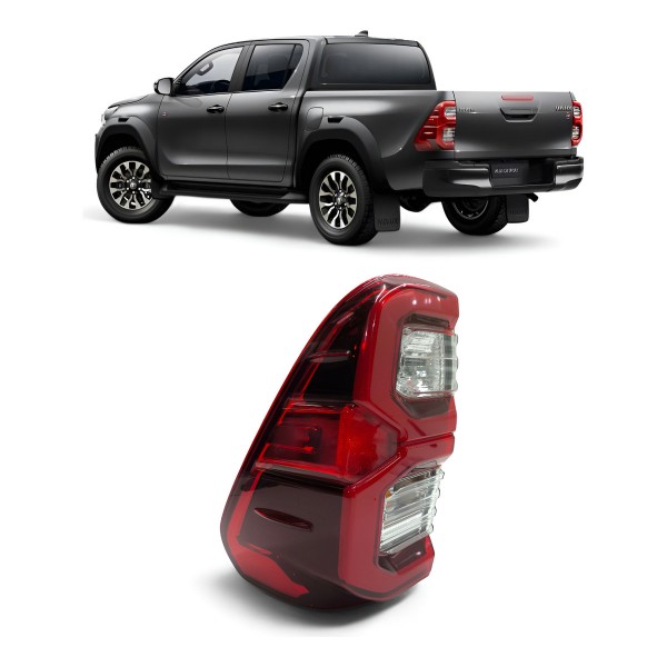 Lanterna Esquerda Toyota Hilux Srx 2019 2020 2021 A 2024 Led Esquerdo/motorista Vermelho