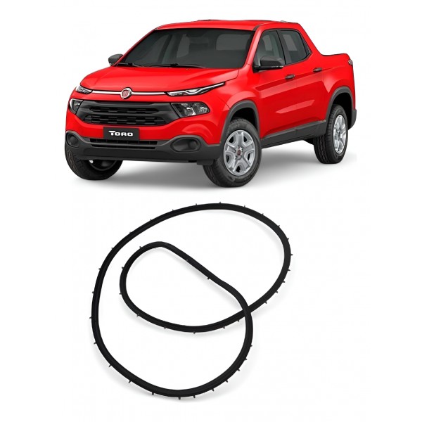 Borracha Porta Dianteira Esquerda Fiat Toro 2016 A 2024 Preto