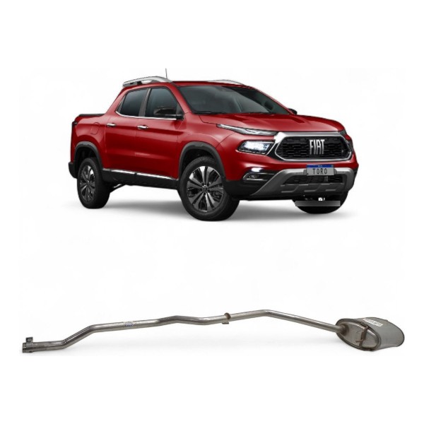 Escapamento Silencioso Fiat Toro 2016 2017 2018 2019 A 2024