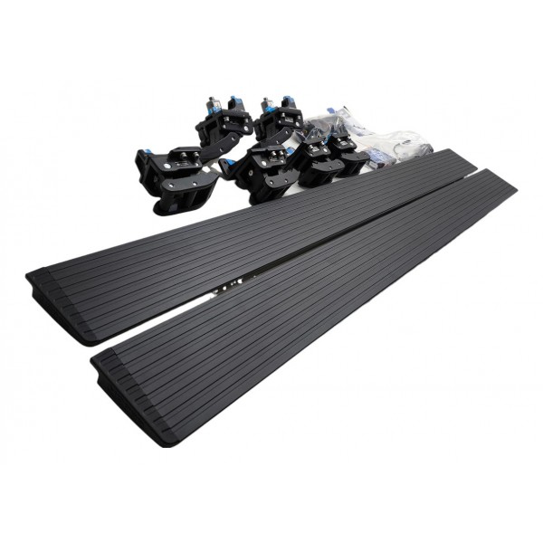 Kit Estribo Retrátil Fiat Titano 2024 2025 2026 Completo Preto