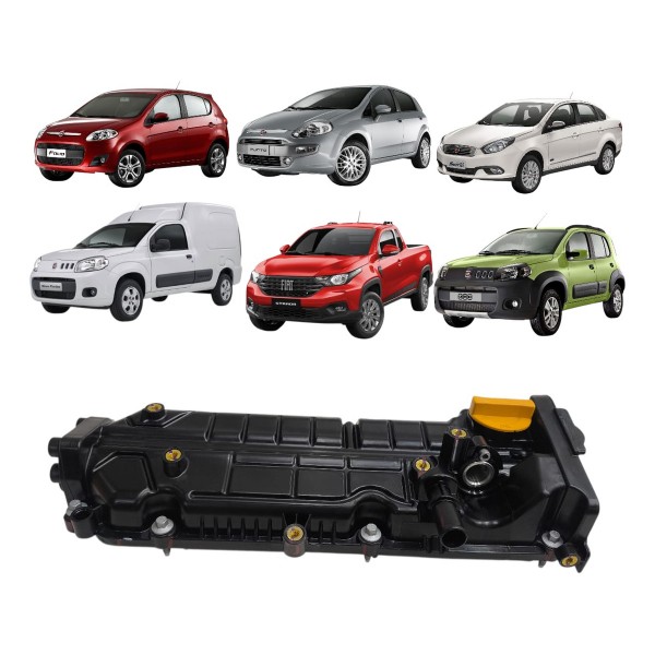Tampa Valvulas Fiat Grand Siena Palio Punto Strada Fire Evo Preto
