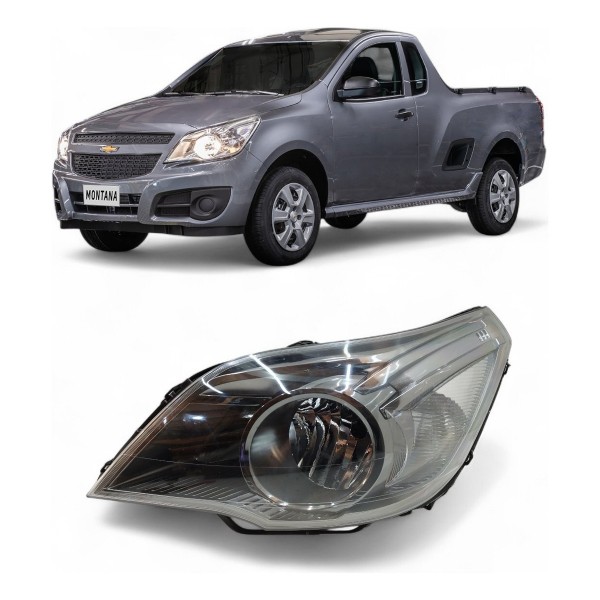 Farol Esquerdo Chevrolet Montana Agile Cromomix 2010 A 2021 Esquerdo/motorista