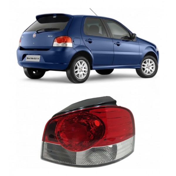 Lanterna Traseira Direita Fiat Palio Elx 2008 2009 2010 2011 Direito/passageiro Vermelho