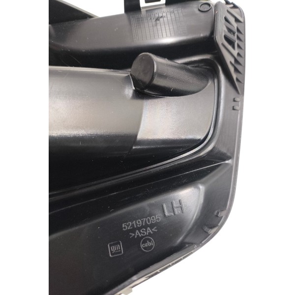 Moldura Esquerda Farol Milha Sem Furo Chevrolet Onix 2026 Preto Esquerdo