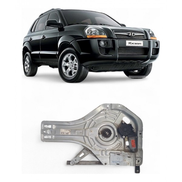 Máquina Vidro Traseira Direita Hyundai Tucson 2007 A 2016