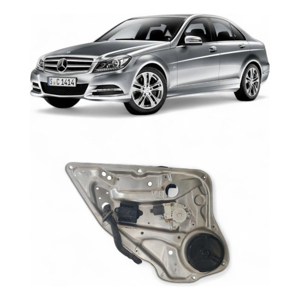 Máquina Vidro Traseira Esquerda Mercedes Benz C180 2008 2014