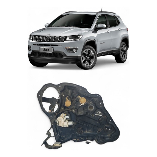 Máquina Vidro Traseira Esquerda Jeep Compass 2018 A 2021
