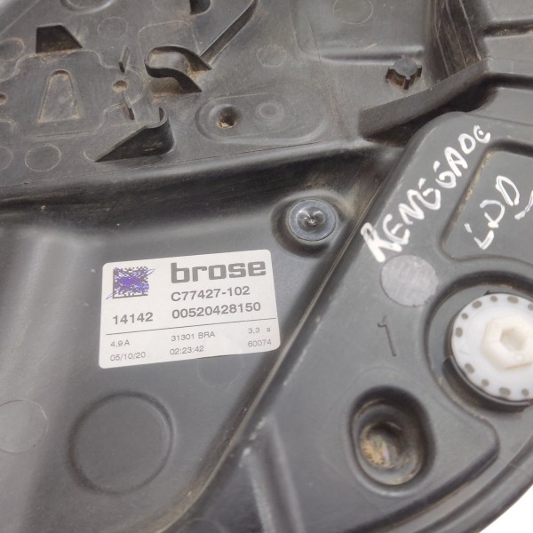 Máquina Vidro Dianteira Direita Jeep Renegade 2016 A 2021