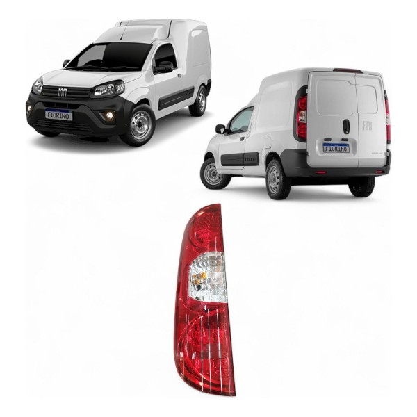 Lanterna Traseira Esquerda Fiat Fiorino Doblo 2014 A 2020 Esquerdo/motorista Vermelho