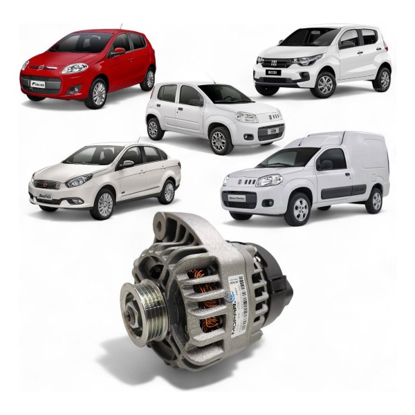 Alternador Fiat 51848611 14v 90a Denso Palio Uno Mobi Siena