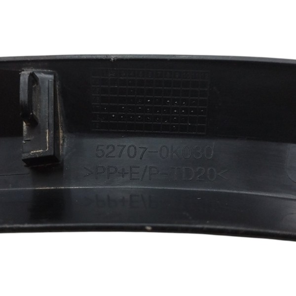 Alargador Paralama Traseiro Esquerdo Hillux Sw4 2016 A 2020 Preto