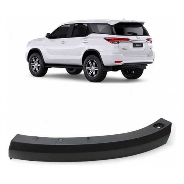 Alargador Paralama Traseiro Esquerdo Hillux Sw4 2016 A 2020 Preto