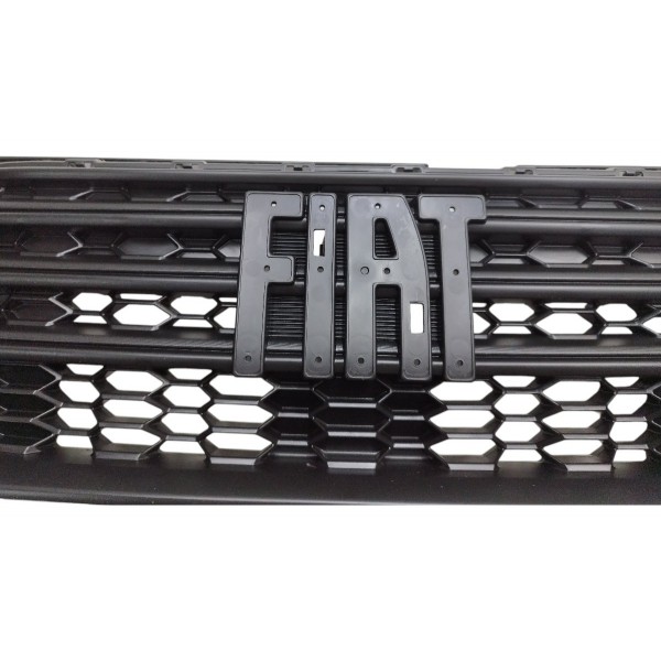 Grade Dianteira Radiador Fiat Strada 2021 2022 2023 2024 Preto Fosco