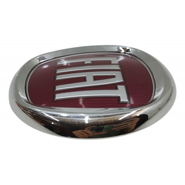 Emblema Dianteiro Fiat Uno 2015 2016 2017 2018 2019 A 2021 Bordô