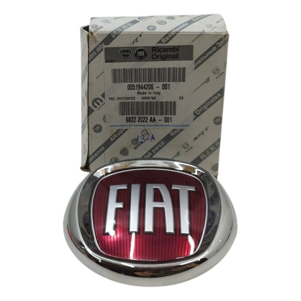 Emblema Dianteiro Fiat Uno 2015 2016 2017 2018 2019 A 2021 Bordô