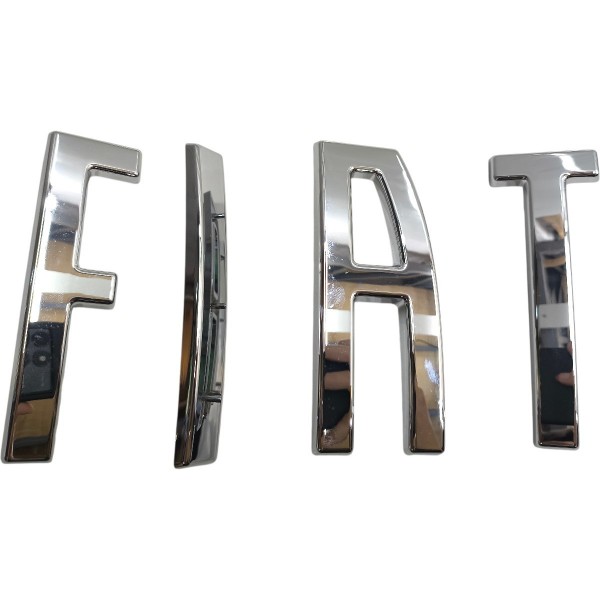 Emblema Sigla Grande Dianteira Fiat Toro 2021 A 2024 Cromado Cromado
