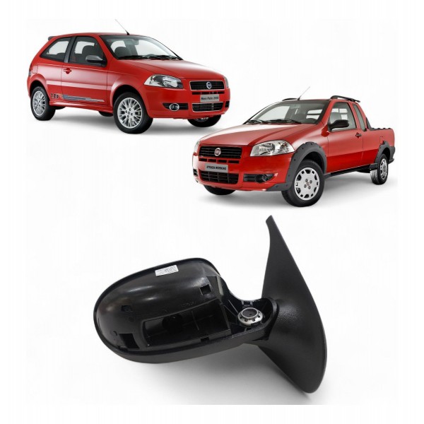 Retrovisor Direito Fiat Palio Strada 2008 A 2012 2 Portas