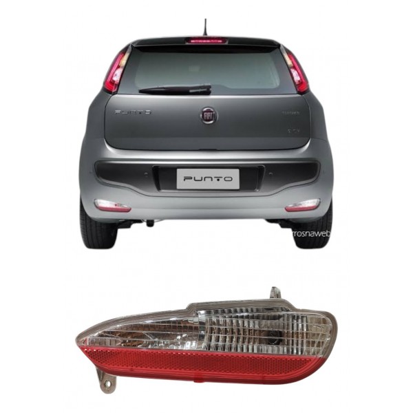 Lanterna Refletor Traseiro Direito Fiat Punto 2013 A 2017 Direito/passageiro Vermelho
