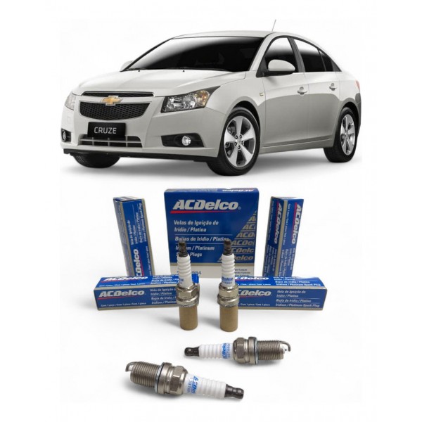 Jogo De Velas Chevrolet Cruze 1.8 16 Valvulas 2012 A 2016