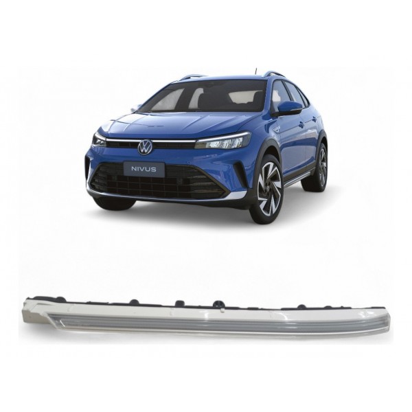 Barra Led Esquerda Grade Volkswagen Nivus 2025 2026 Original