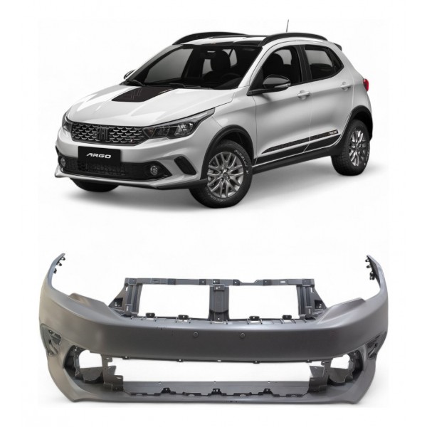 Parachoque Dianteiro Fiat Argo Trekking 2017 2018 A 2022 Cinza