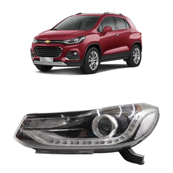 Farol Esquerdo Gm Tracker 2017 2018 2019 Led Detalhe Esquerdo/motorista