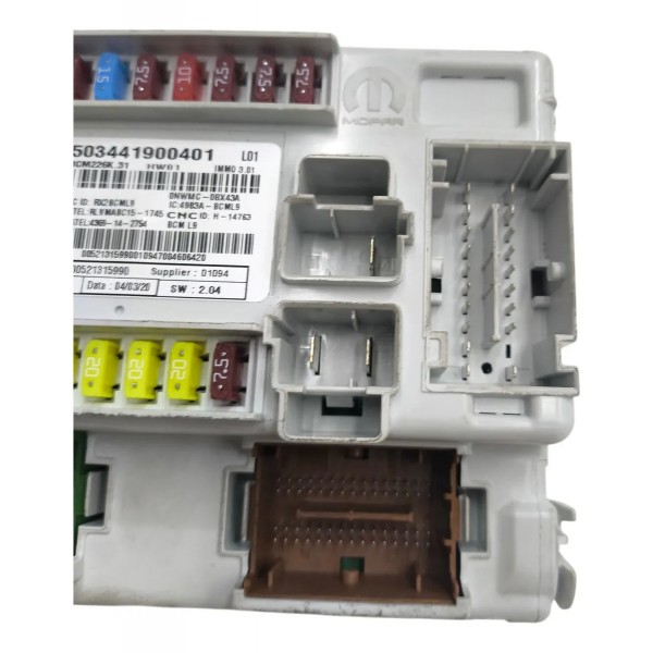 Módulo Bcm Caixa Fusível Fiat Toro 2.0 Diesel 54x4 34771km