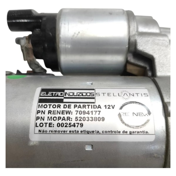 Motor Partida Arranque Fiat Argo Cronos Mobi 1.3 2016 A 2024