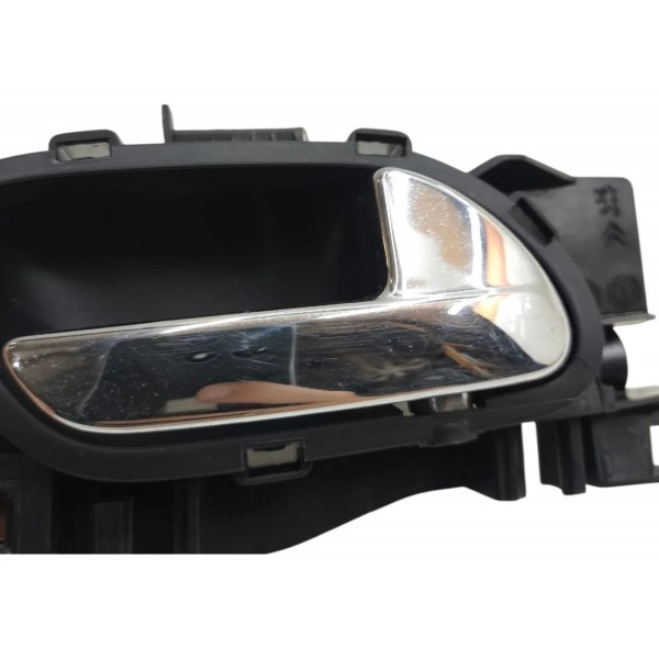 Maçaneta Interna Porta Direita Citroen C3 2013 A 2019 Preto Dianteira/traseira