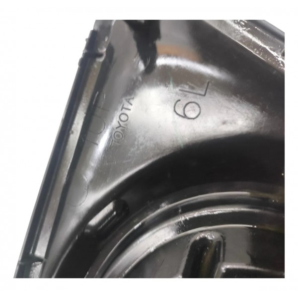 Grade Farol Milha Esquerda Toyota Hilux 2016 2017 2019 Preto Esquerdo