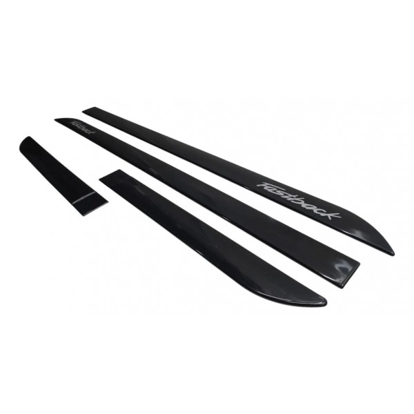 Kit Friso Porta Fiat Fastback 2021 2022 2023 2024 Preto Preto