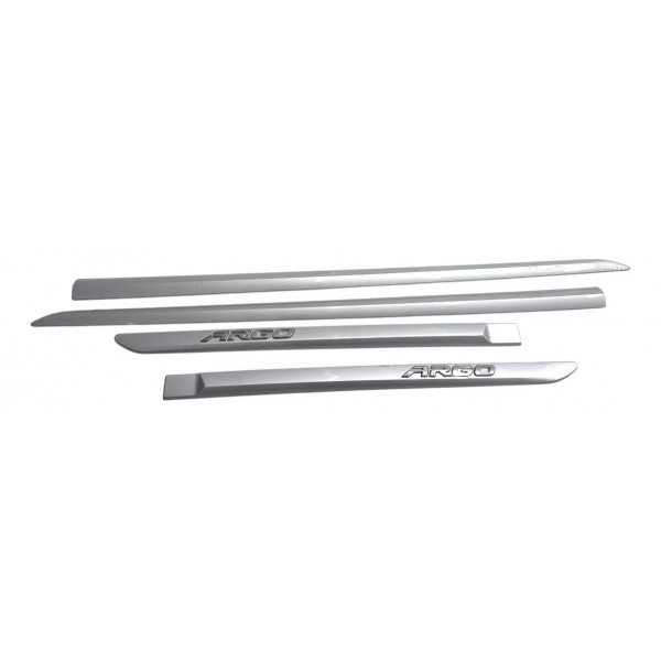 Kit Friso Porta Fiat Argo 2017 2018 2019 2020 A 2024 Prata Cinza