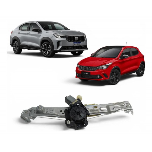Máquina Vidro Traseira Esquerda Argo Fastback Cronos Pulse