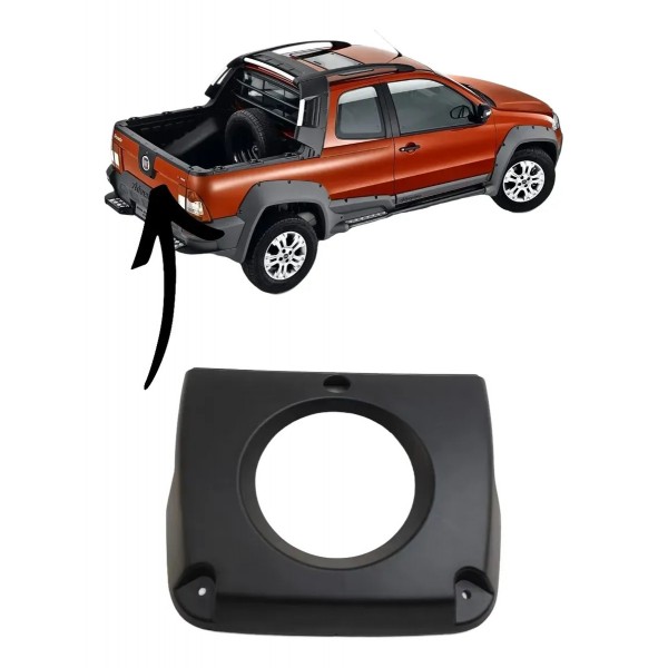 Moldura Central Tampa Traseira Fiat Strada 2008 2009 A 2013