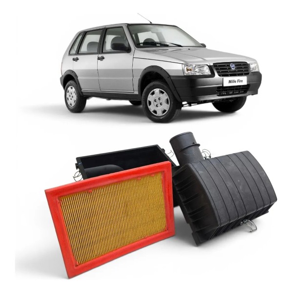 Caixa Filtro Tampa Ar Fiat Uno Fiorino 1.0 Fire 2004 A 2013