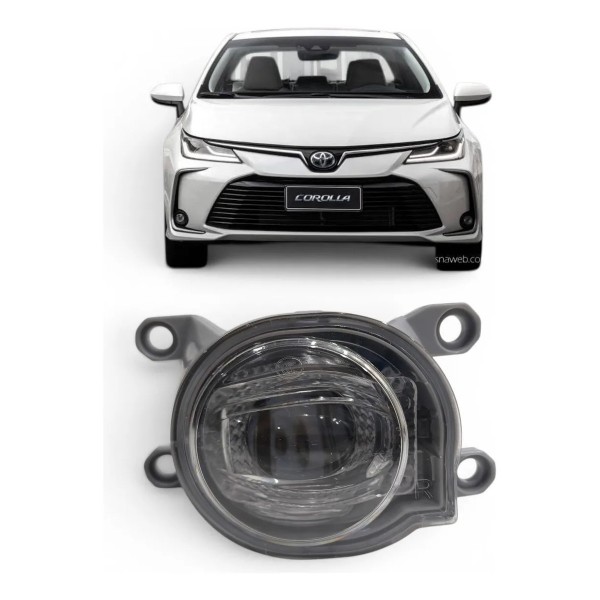 Farol Milha Direito Toyota Corolla 2020 2021 2022 2023 2024 Cristal