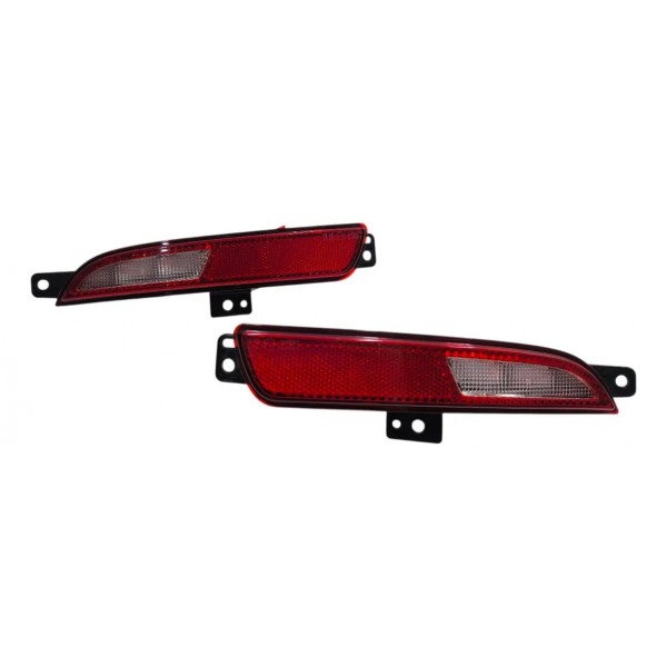 Par Refletor Parachoque Traseiro Fiat Toro 2025 2026 Led Vermelho