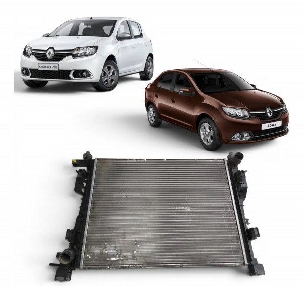 Radiador Água Renault Sandero Logan 1.0 3cc 2015 A 2020