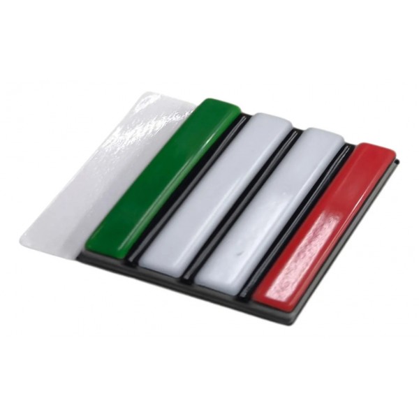 Emblema Dianteira Grade Radiador Fiat Itália Original Preto
