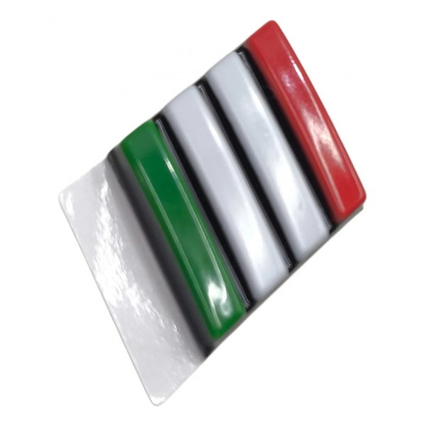 Emblema Dianteira Grade Radiador Fiat Itália Original Preto