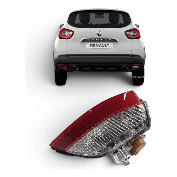 Lanterna Ré Traseira Direita Renault Captur 2017 A 2021 Direito/passageiro Vermelho