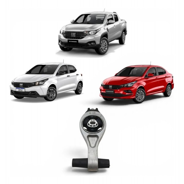 Coxim Traseiro Câmbio Fiat Argo Cronos Strada 2021 2022 2023