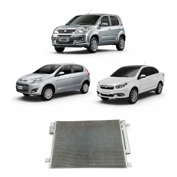 Condensador Fiat Palio Uno Grand Siena 2012 2013 2014 A 2017