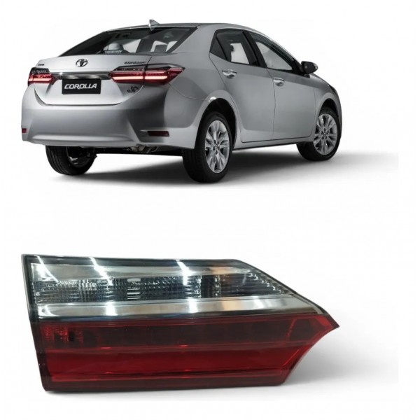Lanterna Tampa Traseira Toyota Corolla 2017 2018 2019 Esquerdo/motorista Vermelho