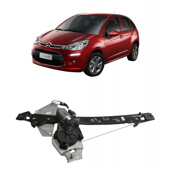 Máquina Vidro Traseira Esquerda Citroen C3 2015 2016 2017